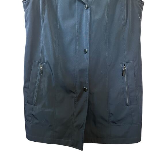 Coldwater Creek Women’s Sleeveless Long Vest Jacket Navy XS NWT $129 Gorpcore - Picture 2 of 10